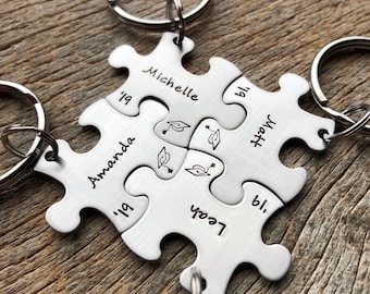 Puzzle Piece Keychains