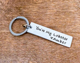 You're My Lobster Keychain Best Friend Boyfriend Girlfriend Cute Key Chain Budget Gift Long Distance Relationship Anniversary Wedding Gift