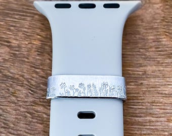 Smart Watch Charm Band Slide Charm Pick Your Design Watch Cuff Watch Accessories Customized Gift Boyfriend Girlfriend Graduation Wildflowers