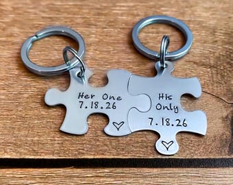 Puzzle Piece Keychains