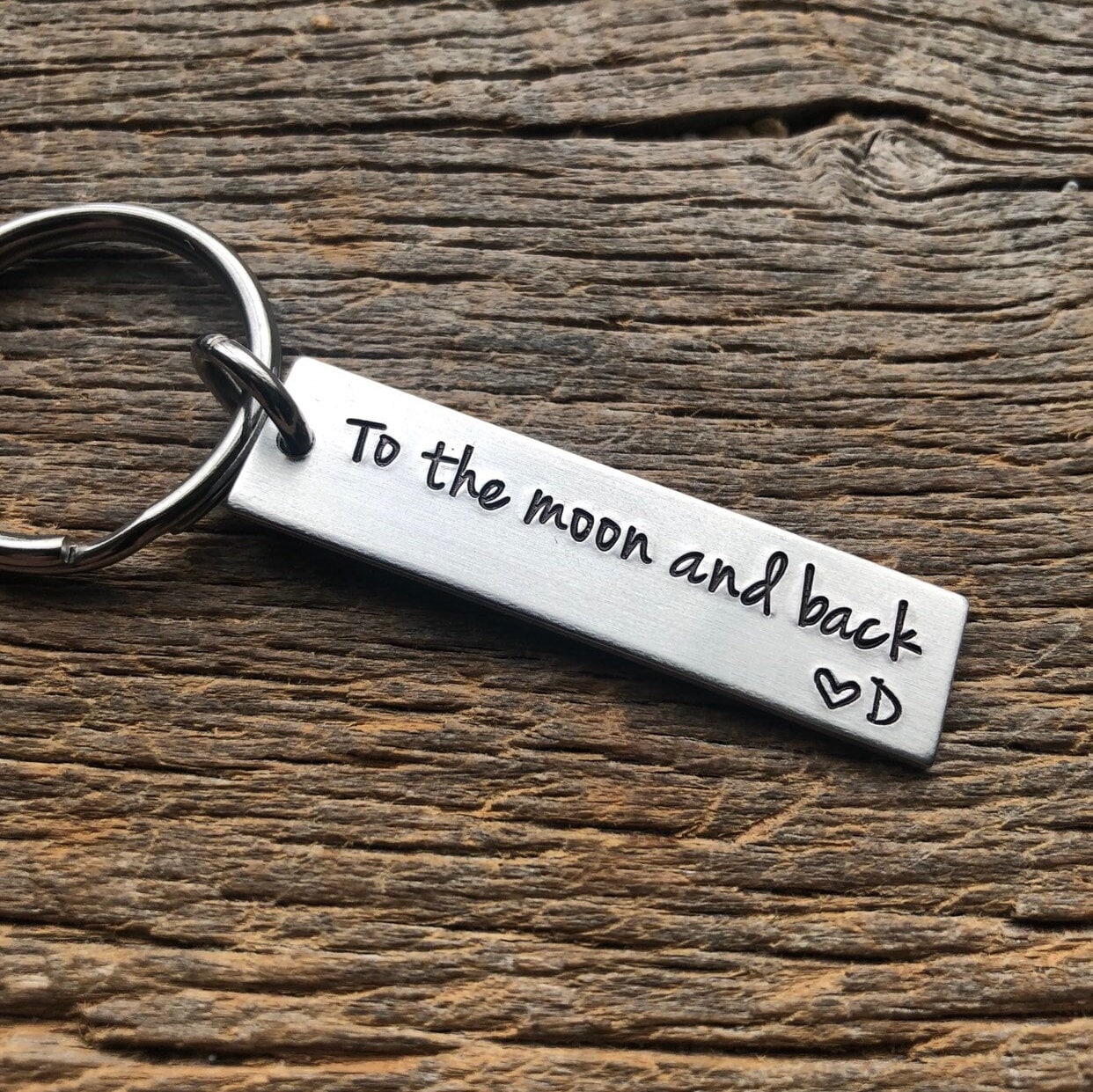 Wrapsify Vintage Moon Keychain - My Viking Queen - I Love You to The Moon and Back - Gkcb13006 Silver