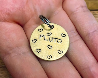 Custom Pet ID Tag For Dog, Pet Gift, Dog Collar Name ID Tag , Dog ID Tag ,  Animal Name Tag , New Pet Gift, Medium Size Dog Name Collar Tag