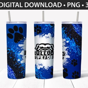 20 oz Straight Tumbler Design - Bulldogs- Personal & Limited Commercial Use - DIGITAL ONLY