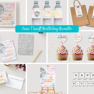 Era Birthday Bundle - T Swift Birthday Party - Taylor Eras Birthday - Friendship Bracelet Child Birthday - DIGITAL ONLY