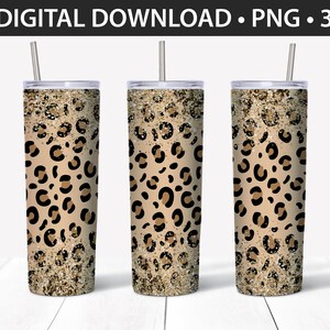 20 oz Straight Tumbler Design - Leopard - Personal & Limited Commercial Use - DIGITAL ONLY