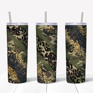 20 oz Straight Tumbler Design - Camo - Personal & Limited Commercial Use - DIGITAL ONLY