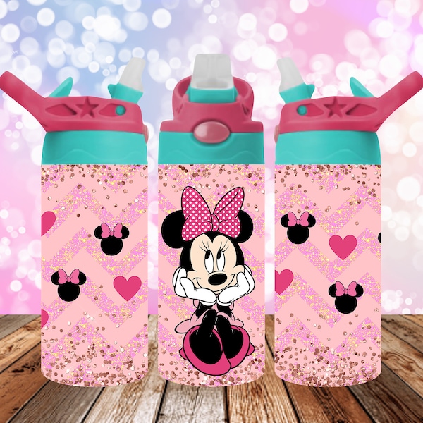 12 oz Straight Tumbler/Water Bottle Design - Cartoon - Personal & Limited Commercial Use - DIGITAL ONLY