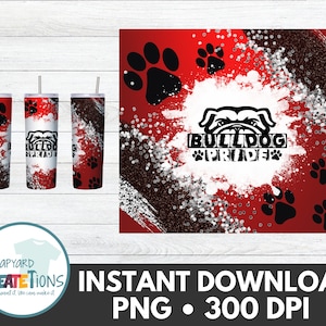 20 oz gerades Becherdesign - Bulldoggen - Persönliche und begrenzte kommerzielle Nutzung - NUR DIGITAL