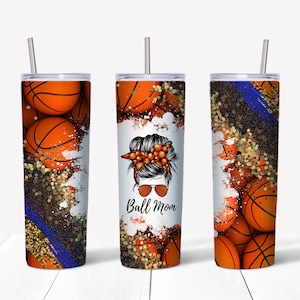 20 oz Straight Tumbler Design - Basketball Mom - Personal & Limited Commercial Use - DIGITAL ONLY