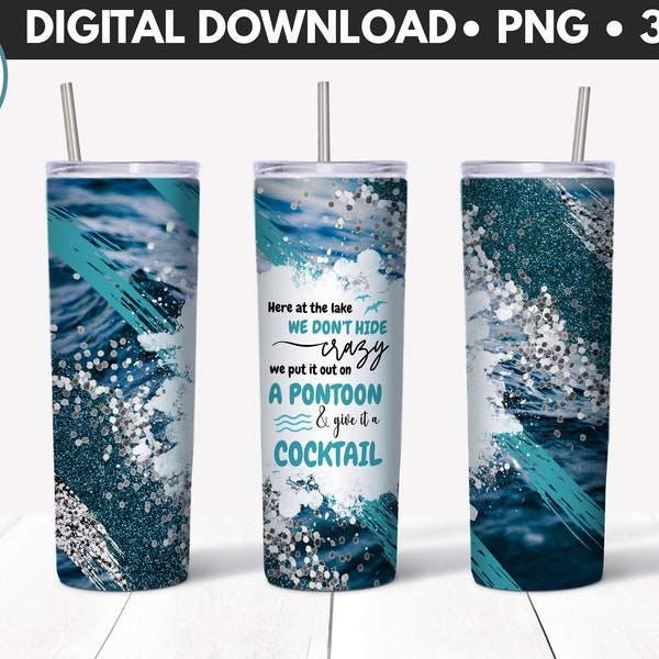 20 oz Straight Tumbler Design - Lake Life - Personal & Limited Commercial Use - DIGITAL ONLY