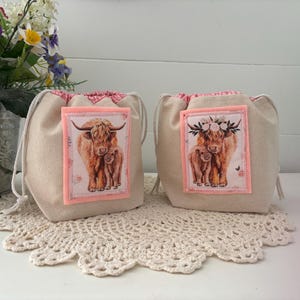 Hairy Coo project bags - Tiny Tote size