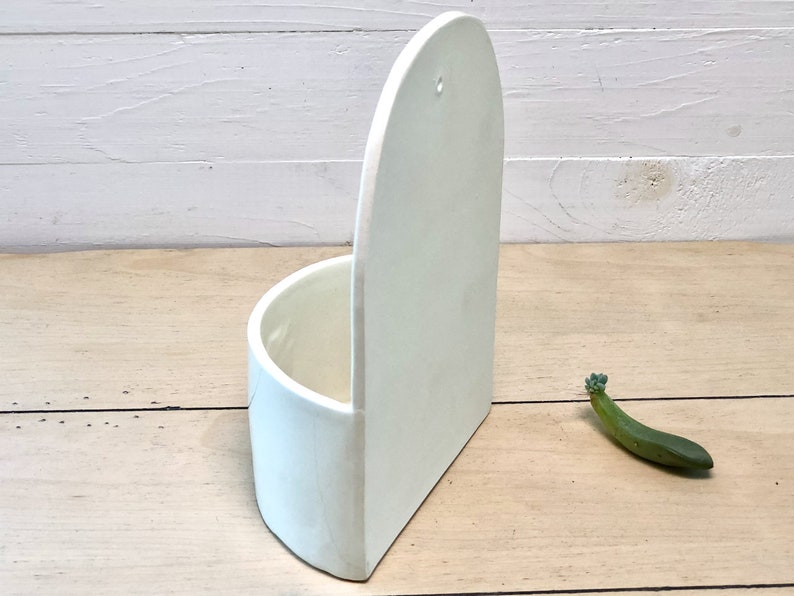 Hanging Planter. Wall Planter. Ceramic Wall Planter. Made With RePurposed Clay. image 10