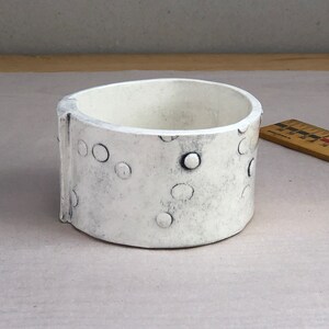 Polka Dotted Cup. Hand-built Ceramic Cup With Textured Dots. Hand Made. image 2