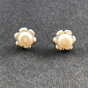 Mediterranean Petite Pearl Earrings image 2