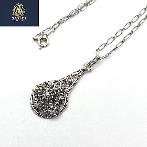Silver Bloom Teardrop