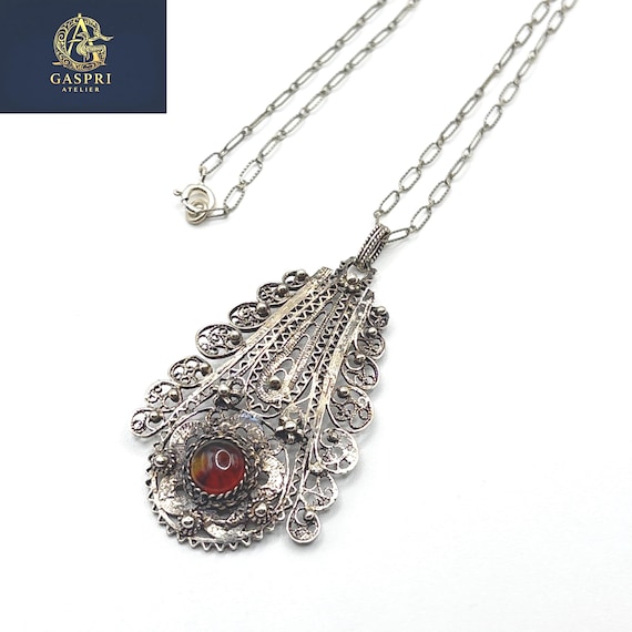 Amberline Filigree Pendant
