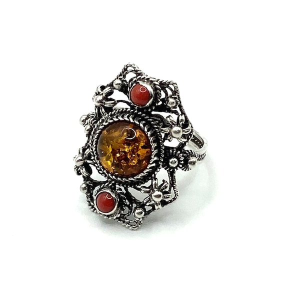 Filigree Amber Ring - Vol 4