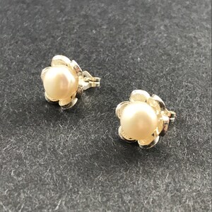 Mediterranean Petite Pearl Earrings image 1