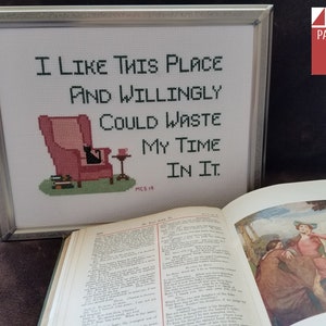 As You Like It: I Like This Place Cross-Stitch Pattern, PDF Instant Download