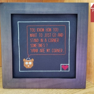 Night in the Woods: You Are My Corner Cross-Stitch Pattern, PDF Instant Download