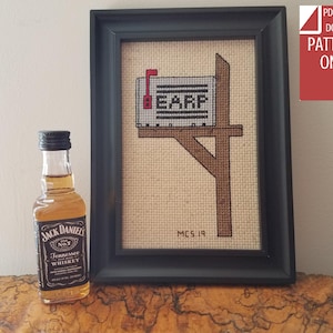 Wynonna Earp: Mailbox Cross-Stitch Pattern, PDF Instant Download