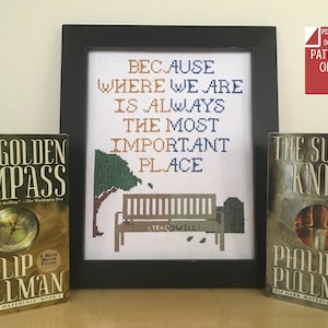 His Dark Materials: Most Important Place Cross-Stitch Pattern, PDF Instant Download