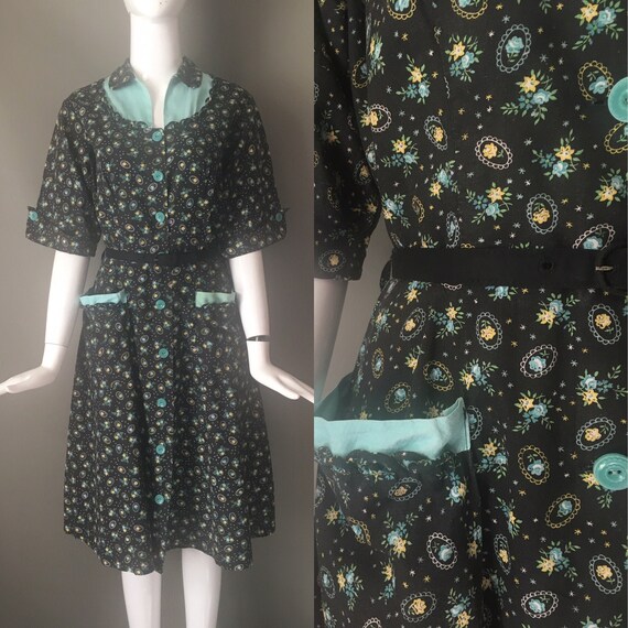 Vtg 50s M L Brentwood Cottons Penneys Atomic Novel