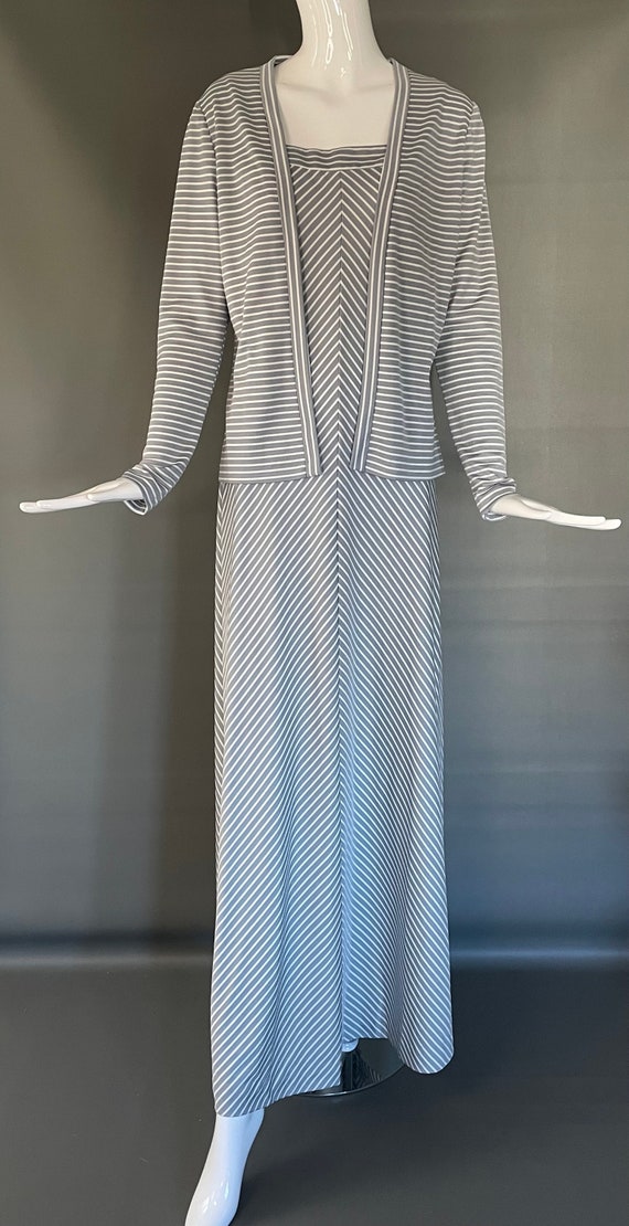 grey and white chevron dress Lotti Dress main image 1