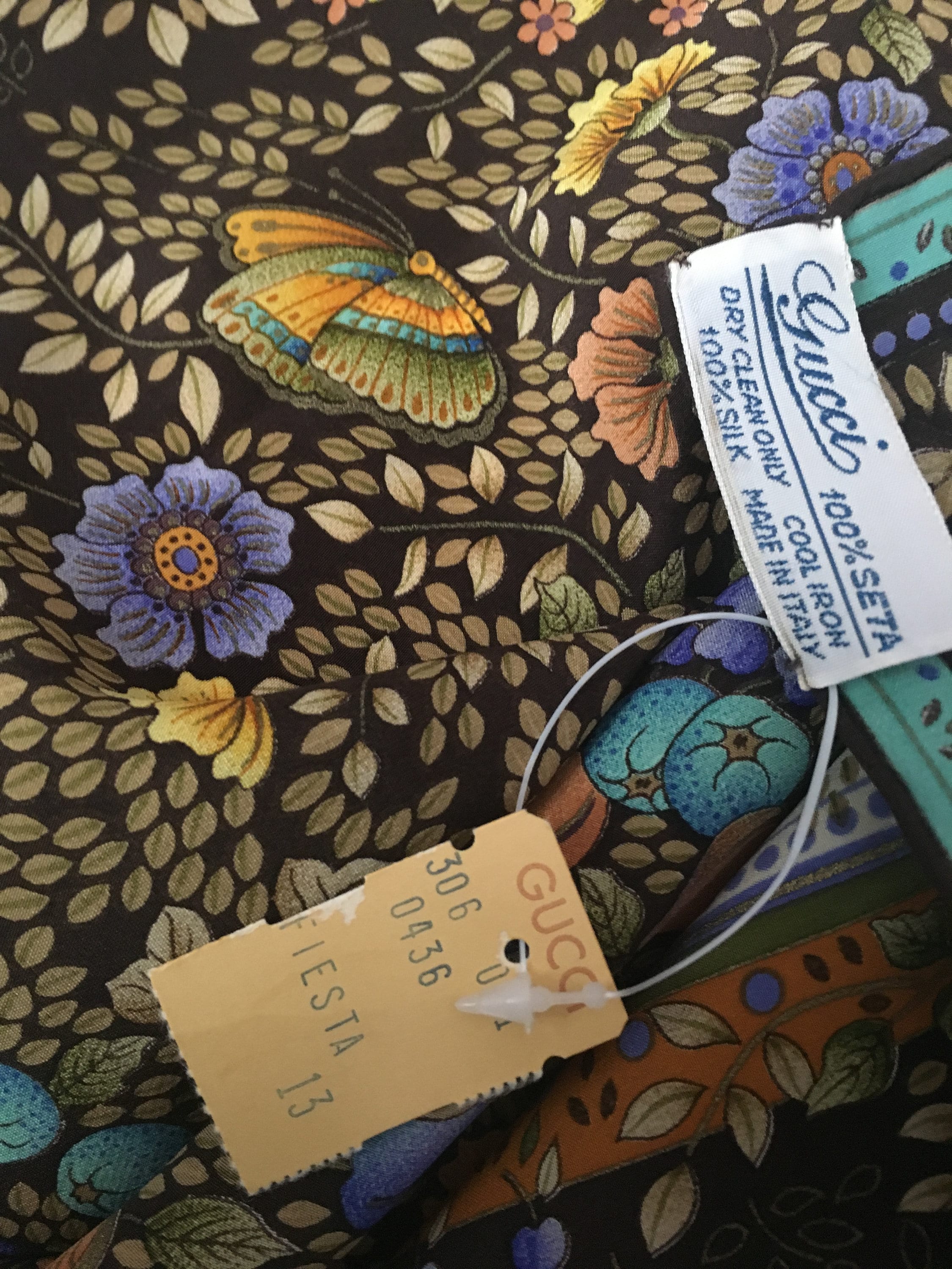 gucci butterfly scarf