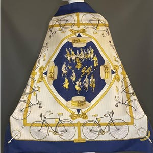 Lovely Hermes Carre Silk Scarf Becanes Hugo Grygkar Designer 35 90 Good Cond