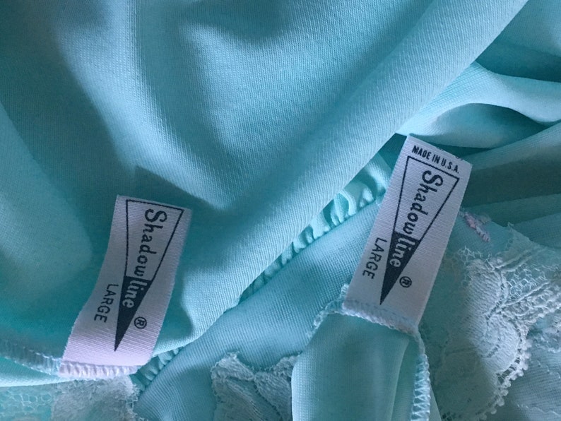 Vtg 60s 2 Piece Shadowline Designer Label Mint Green In Mint Condition Nightgown /& Matching Robe Peignoir Set Rare L Sissy