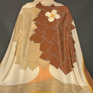Gorg Vintage Gres Paris Silk Scarf 34 In Sq Excellent Near Mint Condition