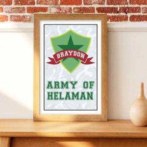 Stampa artistica PERSONALIZZATA - Esercito di Helaman - Download digitale, regalo di battesimo, elementare, compleanno, decorazione da parete, arte da parete, stampe da parete, arte LDS