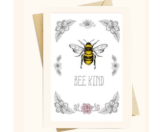 Bee Kind Vintage - Note Card Set from the Bee Beehive Greeting Notecard Greeting Card Collection Nauvoo Mercantile