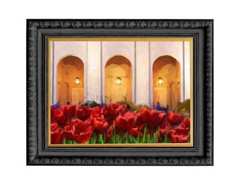 Heavenly Arches at Nauvoo Temple - Giclee Canvas Print - Latter-day Saint Art Collection 30% off SALE by Matthew Kennedy