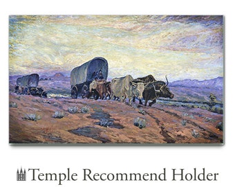 Temple Recommend Holder - Come, Come Ye Saints - Latter-day Saints