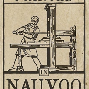 Historic Nauvoo Map 1840 - Gustavus Hills - Archival Print - Latter-day