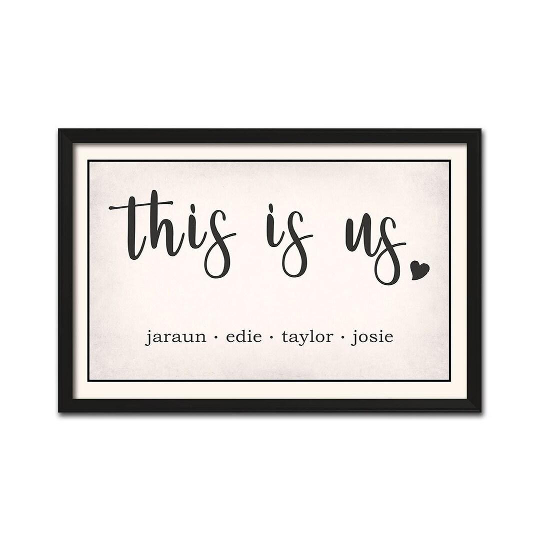 PERSONALIZED ART This is Us Personalized Gifts for Etsy