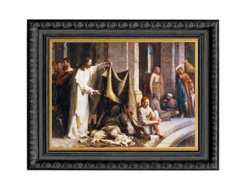 Healing At The Pool Of Bethesda - By Carl Bloch - Giclee Canvas Print - Latter-day Saint Art Collection 30% off SALE