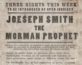 NOTICE PUBLIC - Joseph Smith -Archival Matte Paper - Latter-day Saint Art Collection