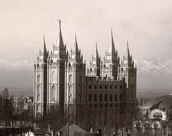 Salt Lake City - Rare View - Archival Matte Paper Print - Latter-day Saint Art Collection