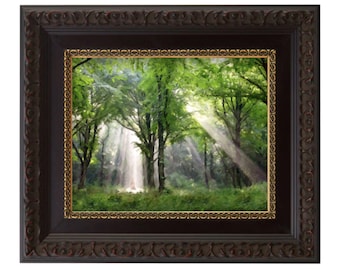 FRAMED - Light Descending - Joseph Smith First Vision in the Sacred Grove - LDS Art