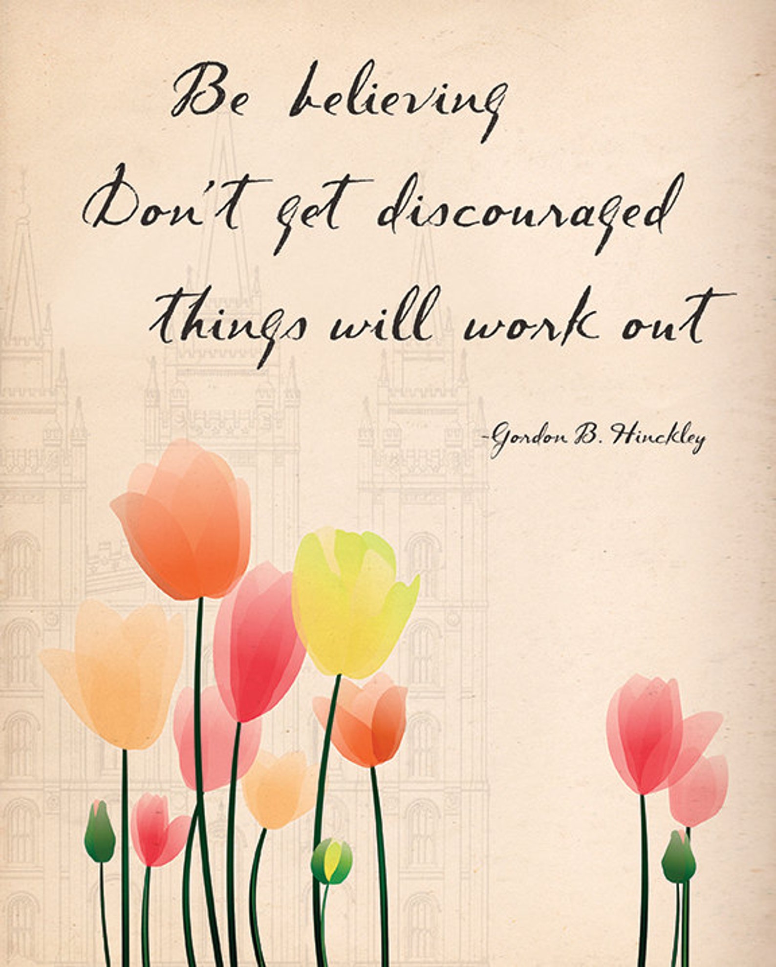 Digital Download Gordon B Hinckley believing - Etsy