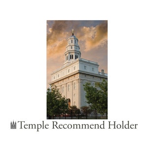 Temple Recommend Holder - Stormy Nauvoo Temple #71 -  LDS Art Latter-day Saint Art Collection Reccommend Nauvoo Mercantile