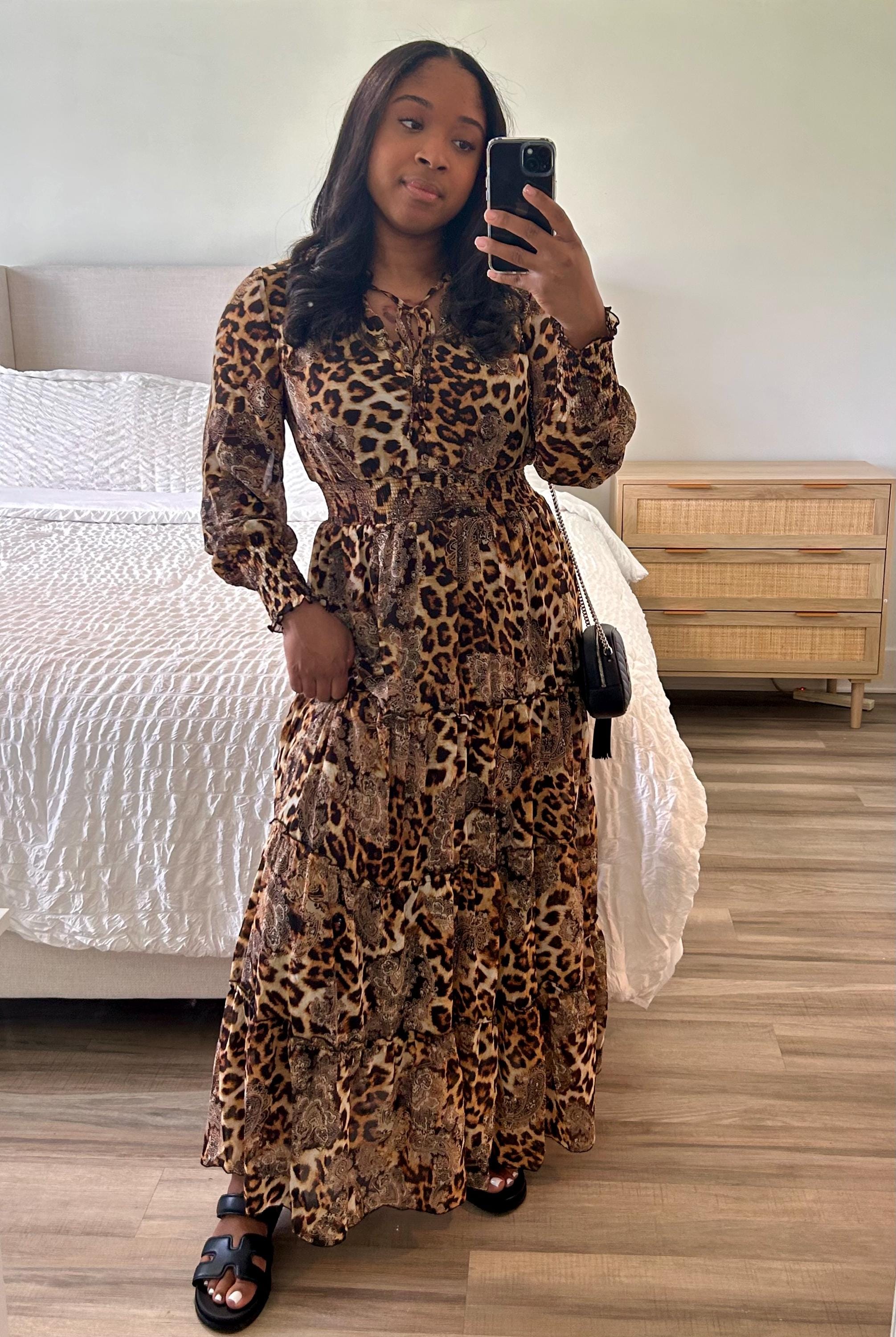 Mila Leopard Print Maxi Dress