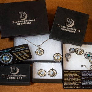 Bluemoonstone Creations jewelry packaging