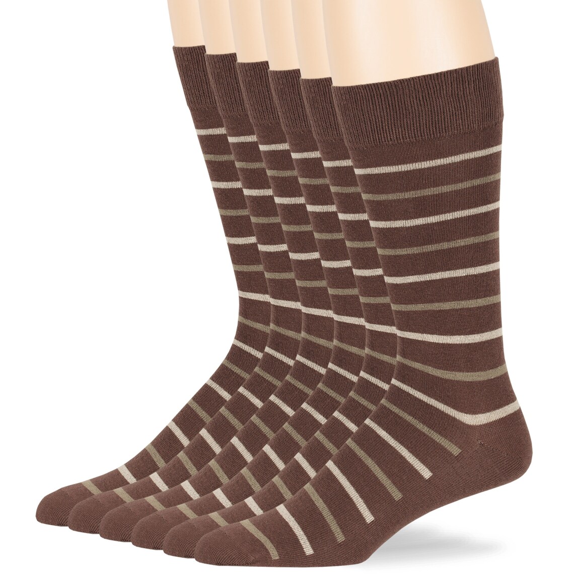 Men's Cotton Socks Patterned Khaki Brown Black L Size 6 Etsy
