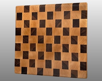 Walnut and Maple End Grain Cutting Board