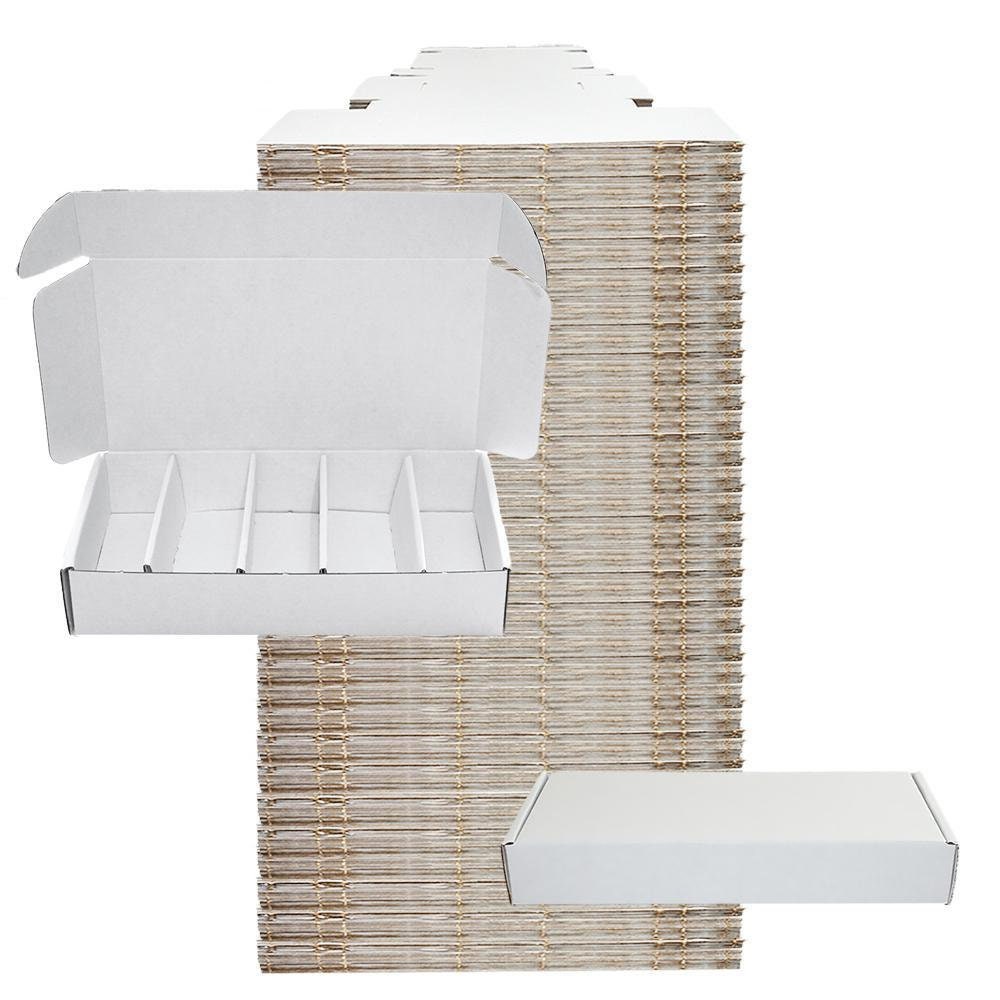 White Corrugated Box with 5 Dividers Fits 5 2 oz. Boston Etsy