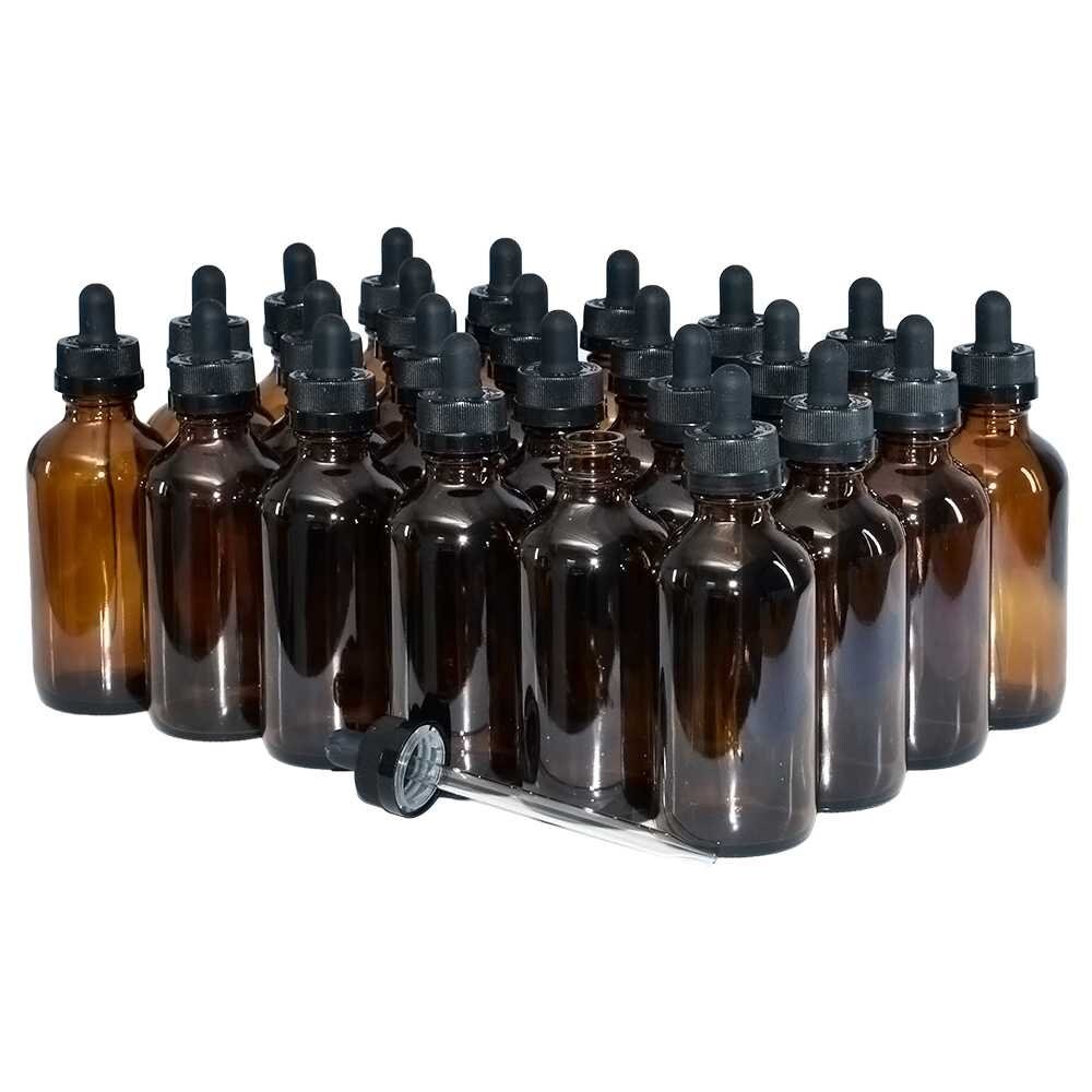 5 oz. Clear Glass Hot Sauce Bottle with Black Unlined Cap and Orifice Reducer (24/414) (V1)-24 (V1), 24 Pack